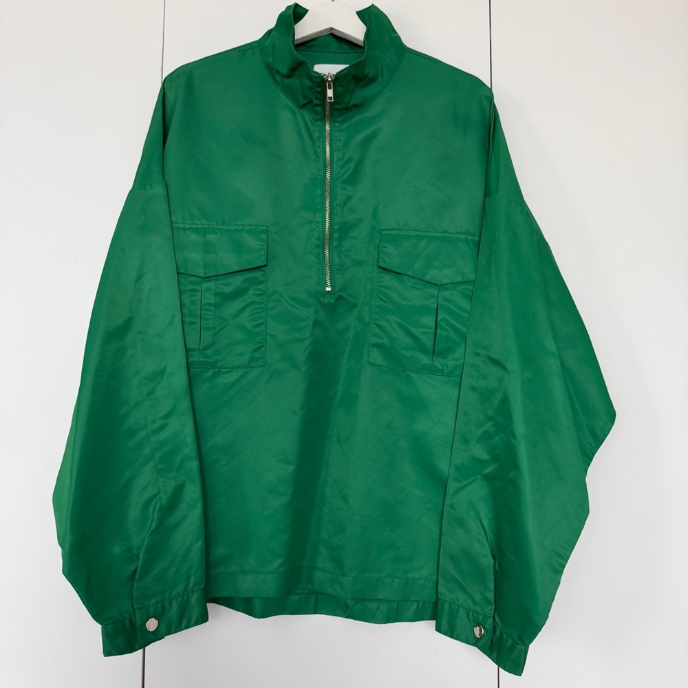 The Frankie Shop “Kevin” Track Jacket, Green, Size Medium